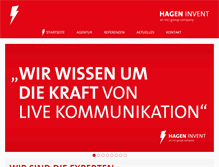 Tablet Screenshot of hagen-invent.de